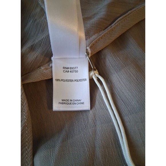 WYNNE LAYERS Marla NWT Sheer Pin-tuck Edge Cream Topper Jacket Top Size Large - Picture 8 of 8